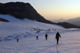 Hüfifirn – Sonnenaufgang auf dem Gletscher