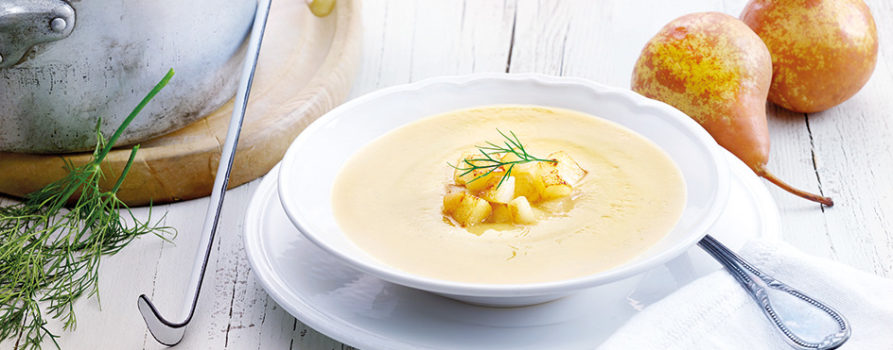 Linsensuppe Mit Birnencroutons