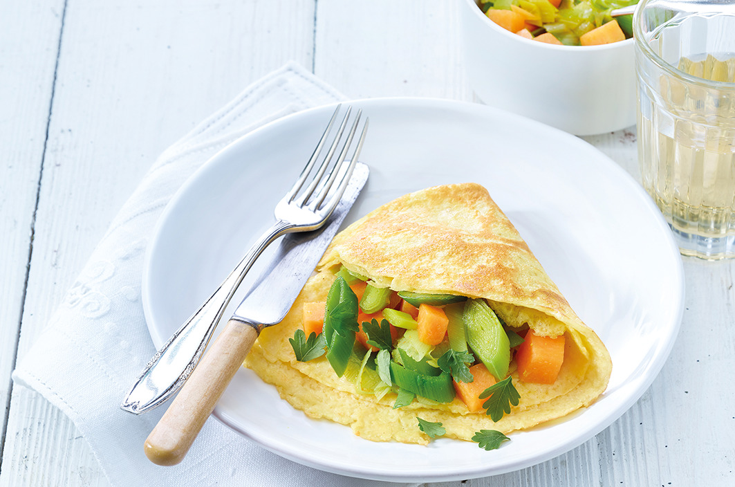 Gruyère AOPOmelette mit Currygemüse (für 4 Personen)­ djournal