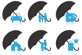 Icons verschiedener Versicherungen